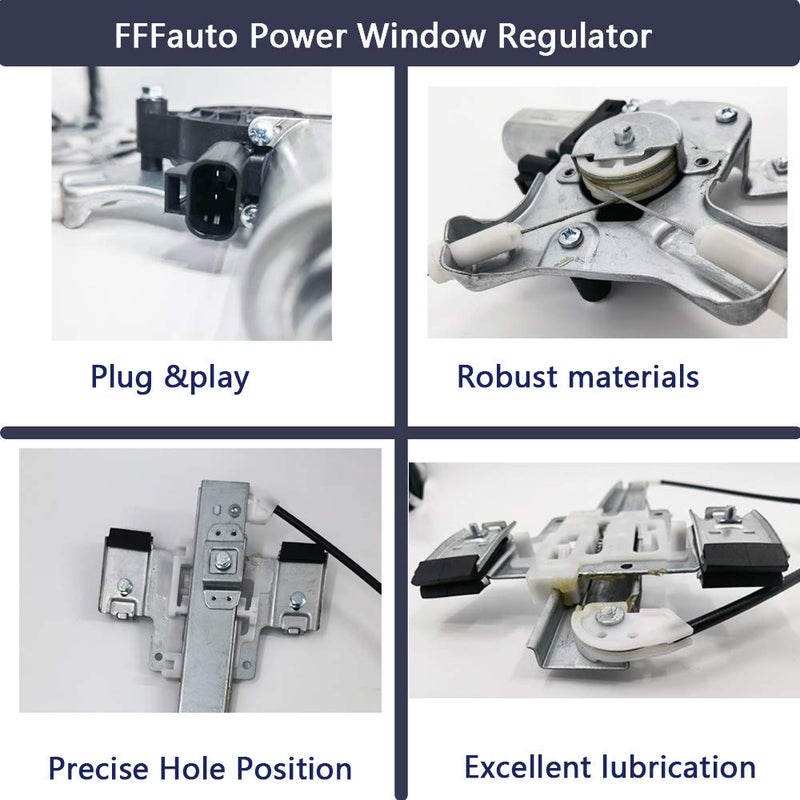 FFFauto 741-390 Rear Driver Left Side Power Window Regulator Motor Compatible with 2007-2014 Cadillac Escalade(NOT FIT ESV or EXT)/2007-2014 Chevy Tahoe/2007-2014 GMC Yukon(NOT FIT XL),4 Door - Image 5